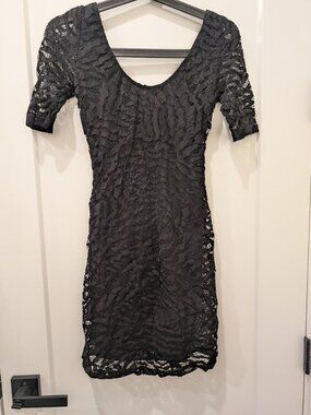 NWT Backstage Shani Mini Dress Lace Black Size S